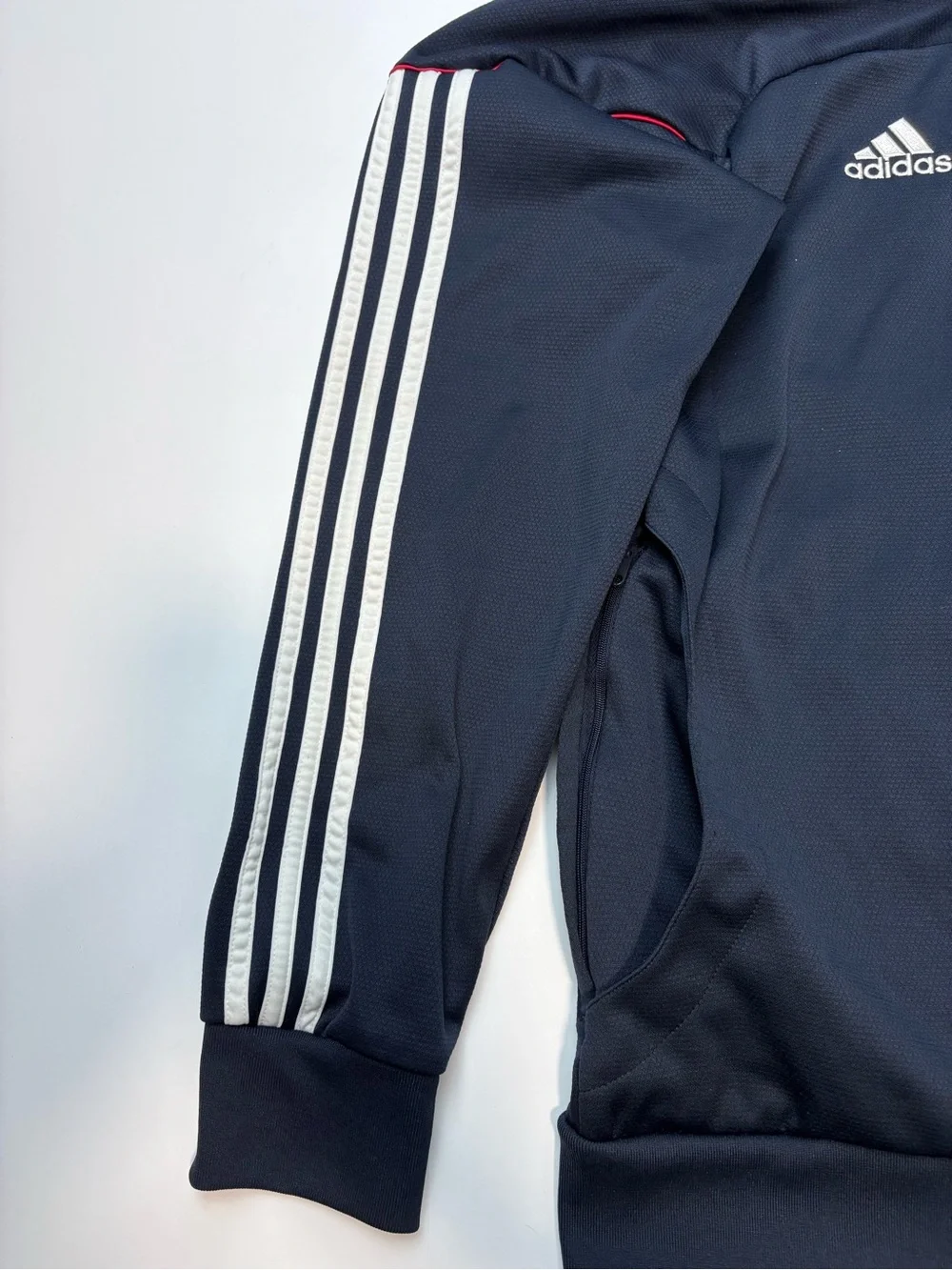 adidas Navy Red-Accented New York Red Bulls Full-Zip Hoodie